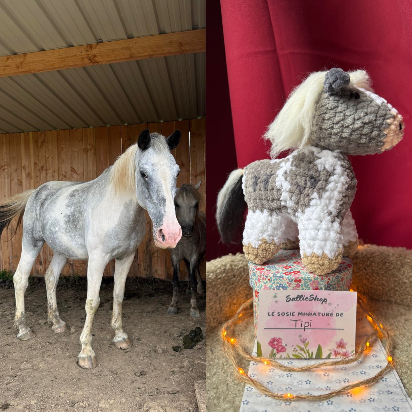 Peluche de Cheval Personnalisée au Crochet