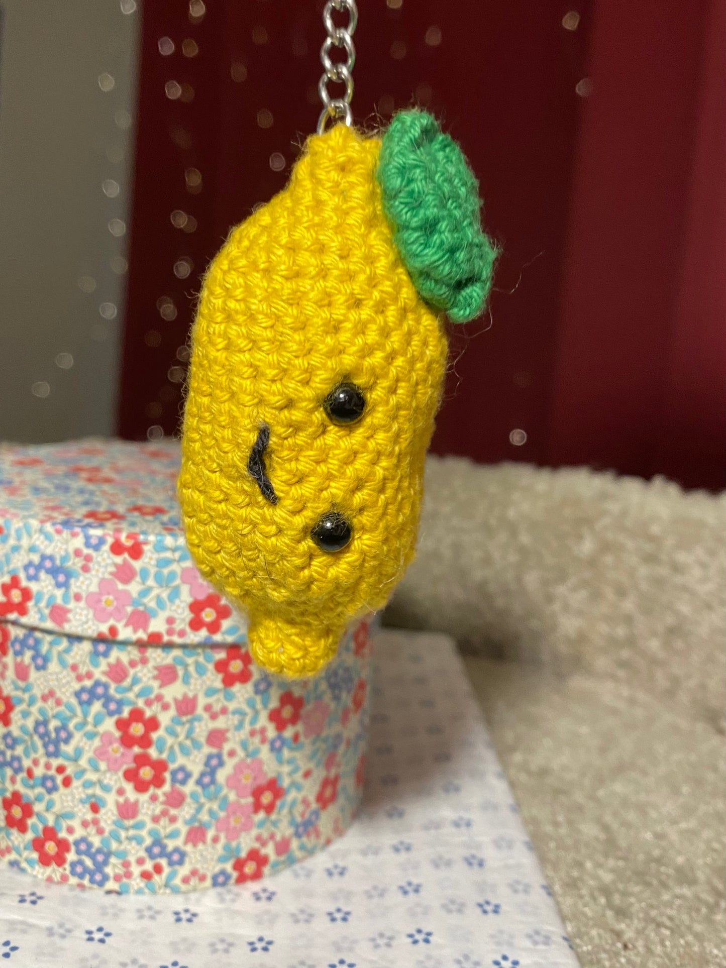 Porte-clés Citron Crochet