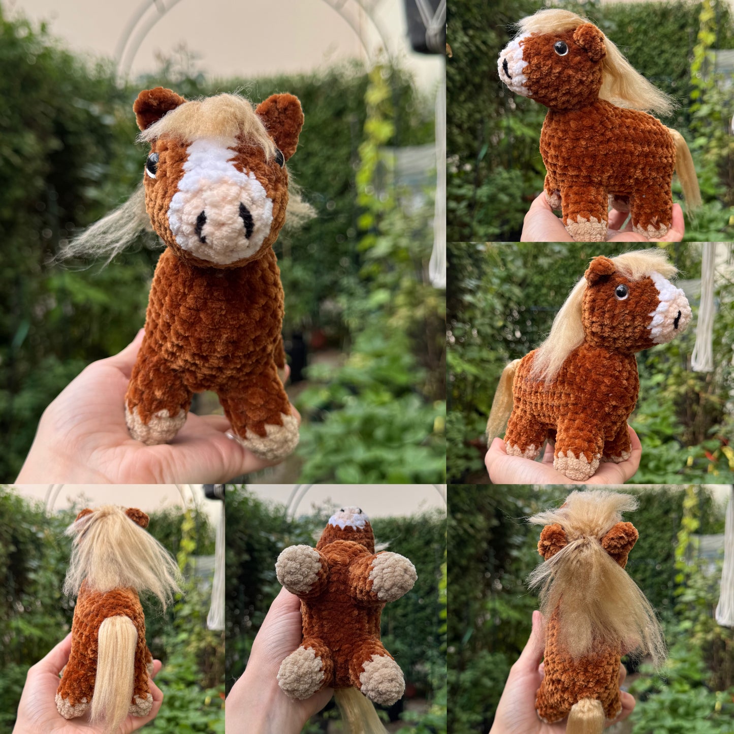 Peluche de Cheval Personnalisée au Crochet