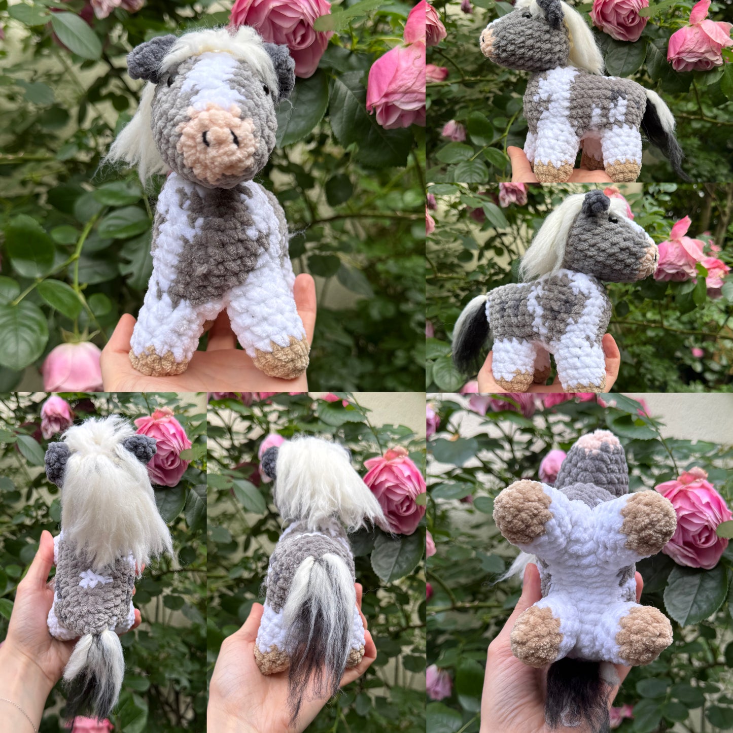 Peluche de Cheval Personnalisée au Crochet