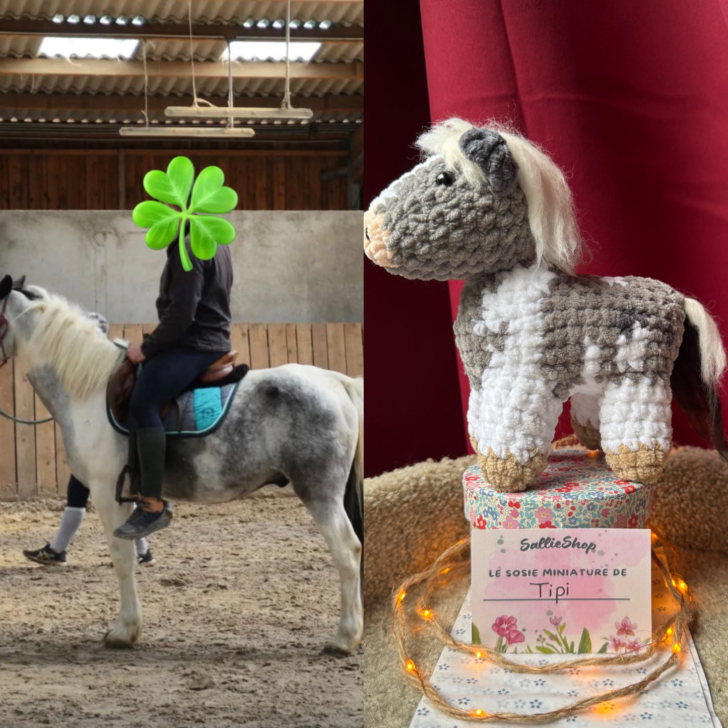Peluche de Cheval Personnalisée au Crochet