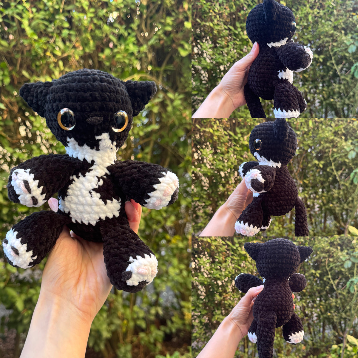Chat Personnalisable Crochet Grand Modèle