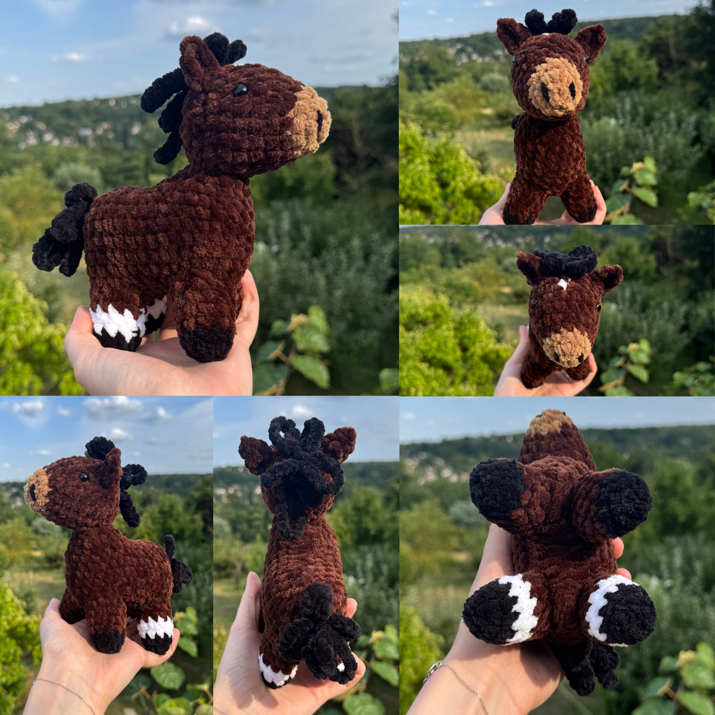 Peluche de Cheval Personnalisée au Crochet