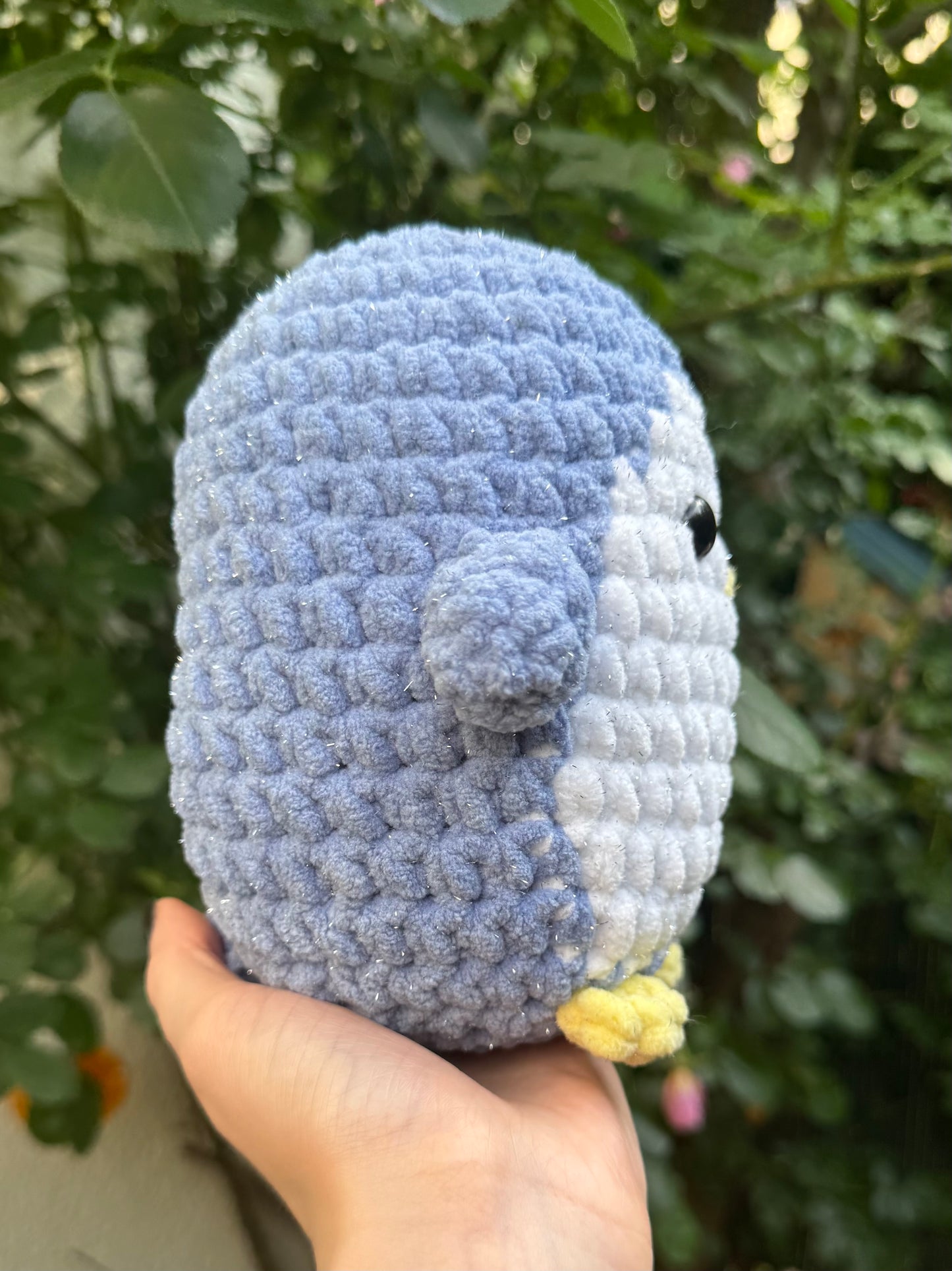 Peluche Pingouin Pailleté Crochet