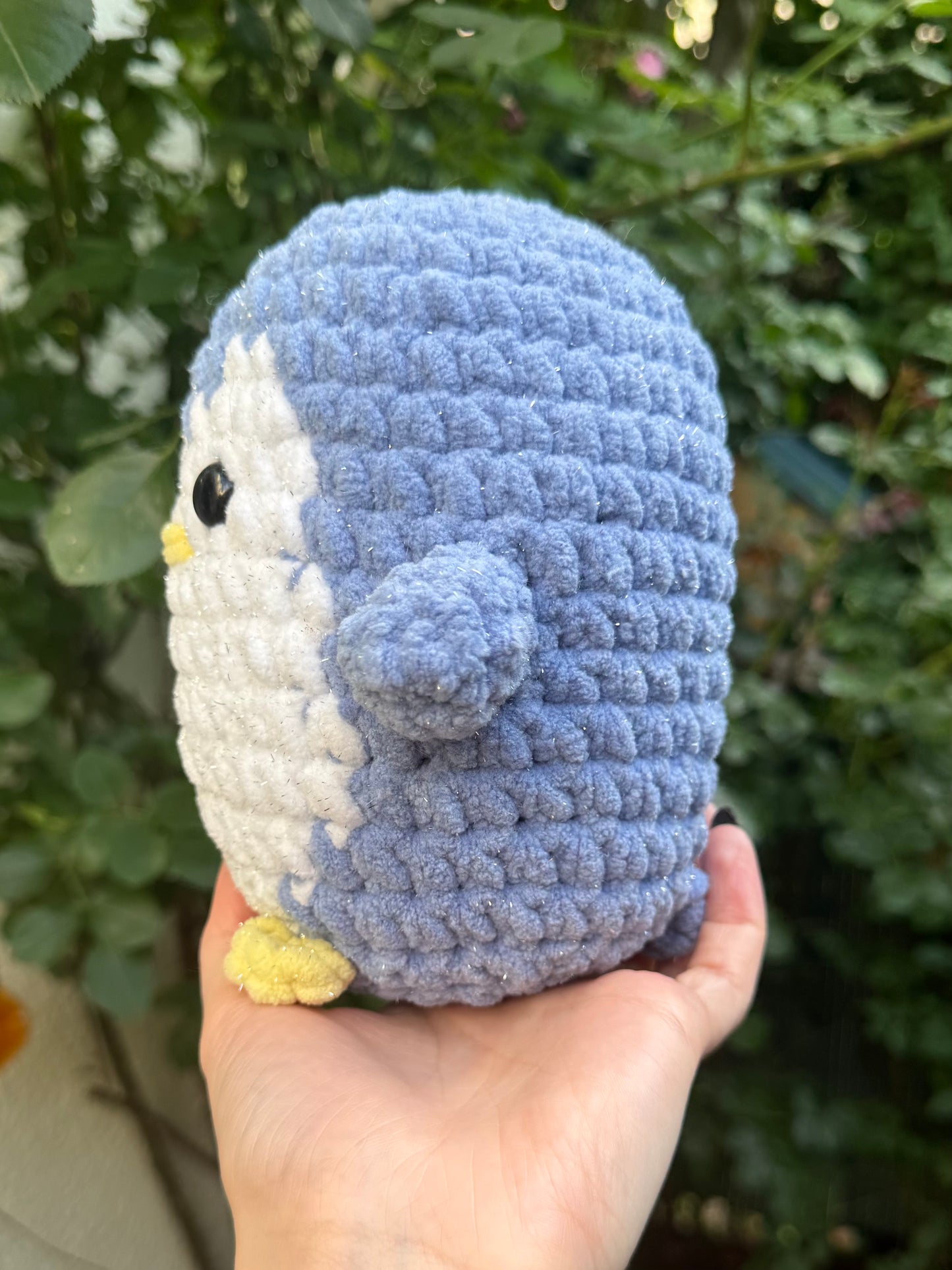 Peluche Pingouin Pailleté Crochet
