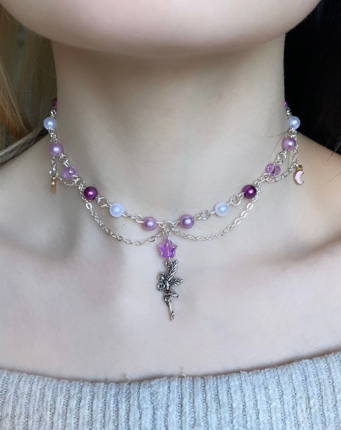 Collier Fée Violet