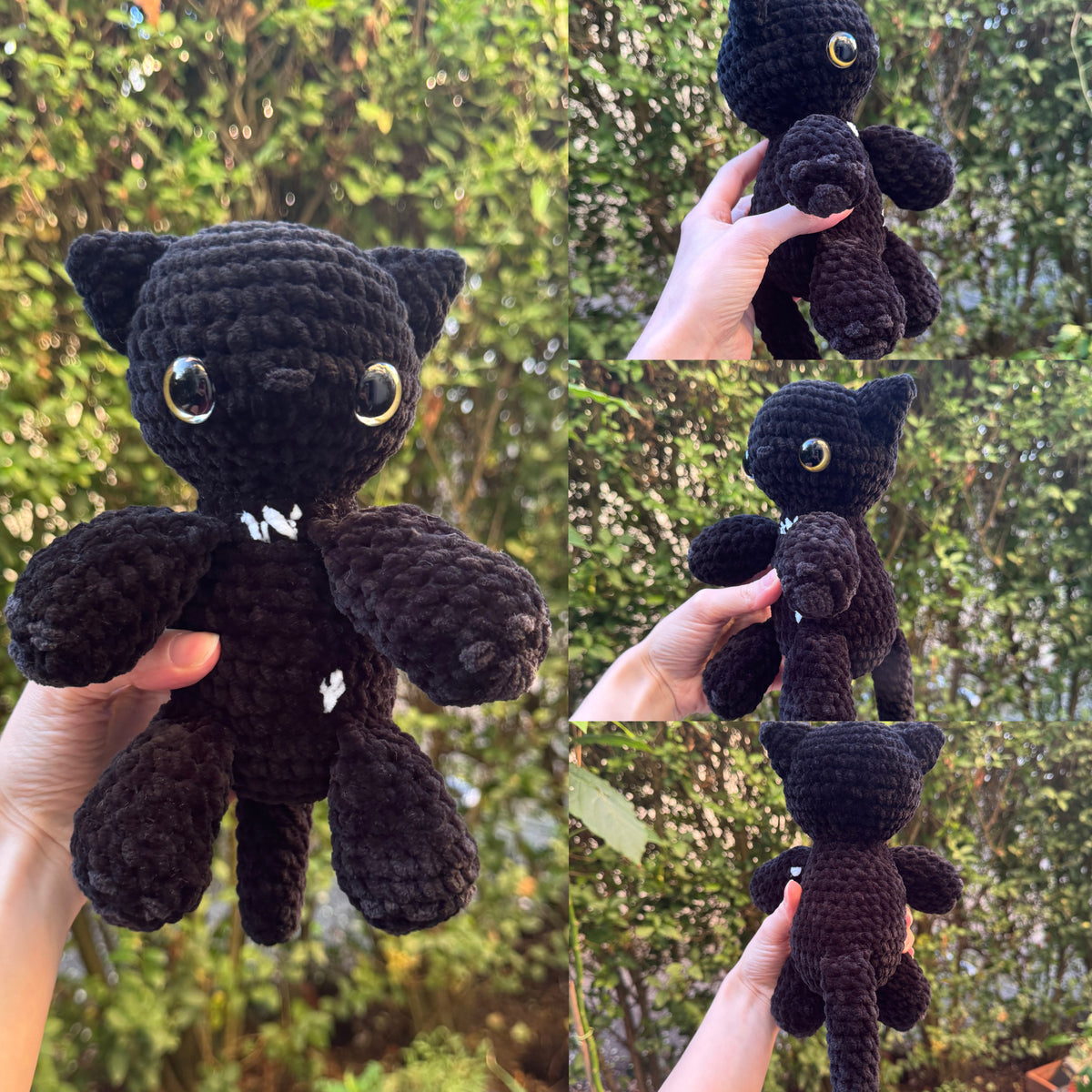 Chat Personnalisable Crochet Grand Modèle