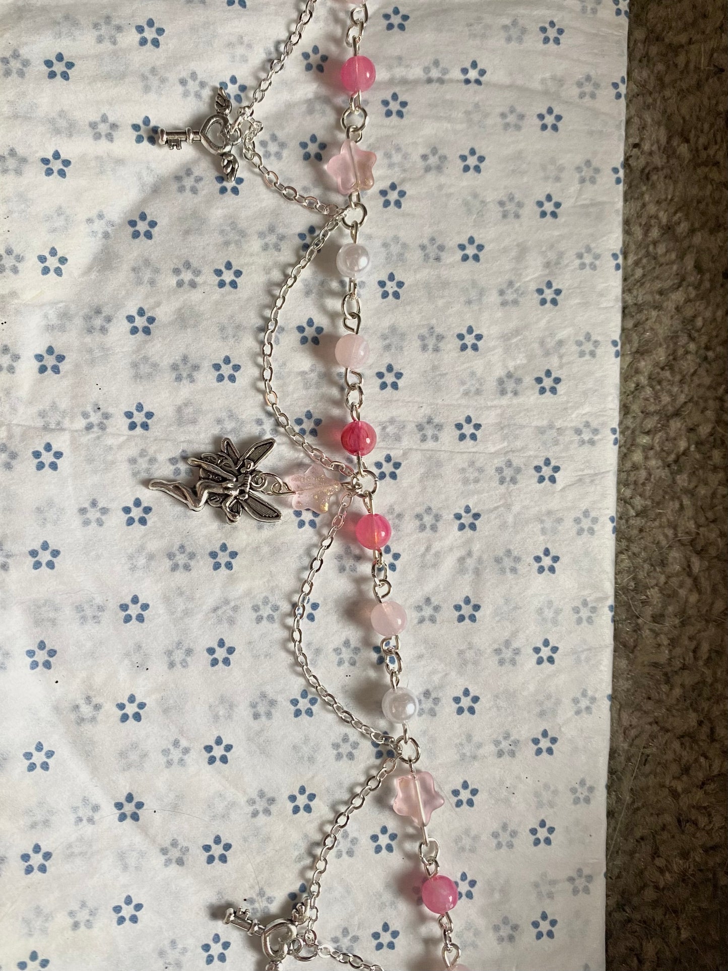 Collier Fée rose