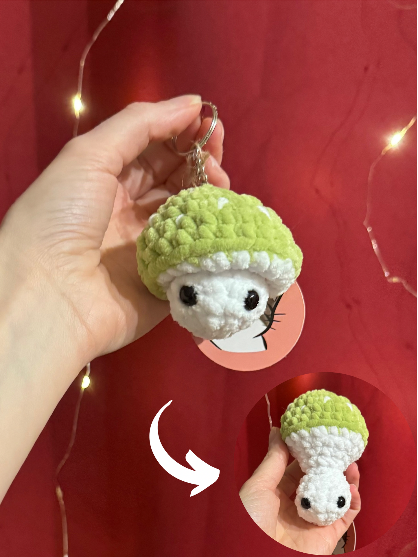 Porte-clés dépliant champignon