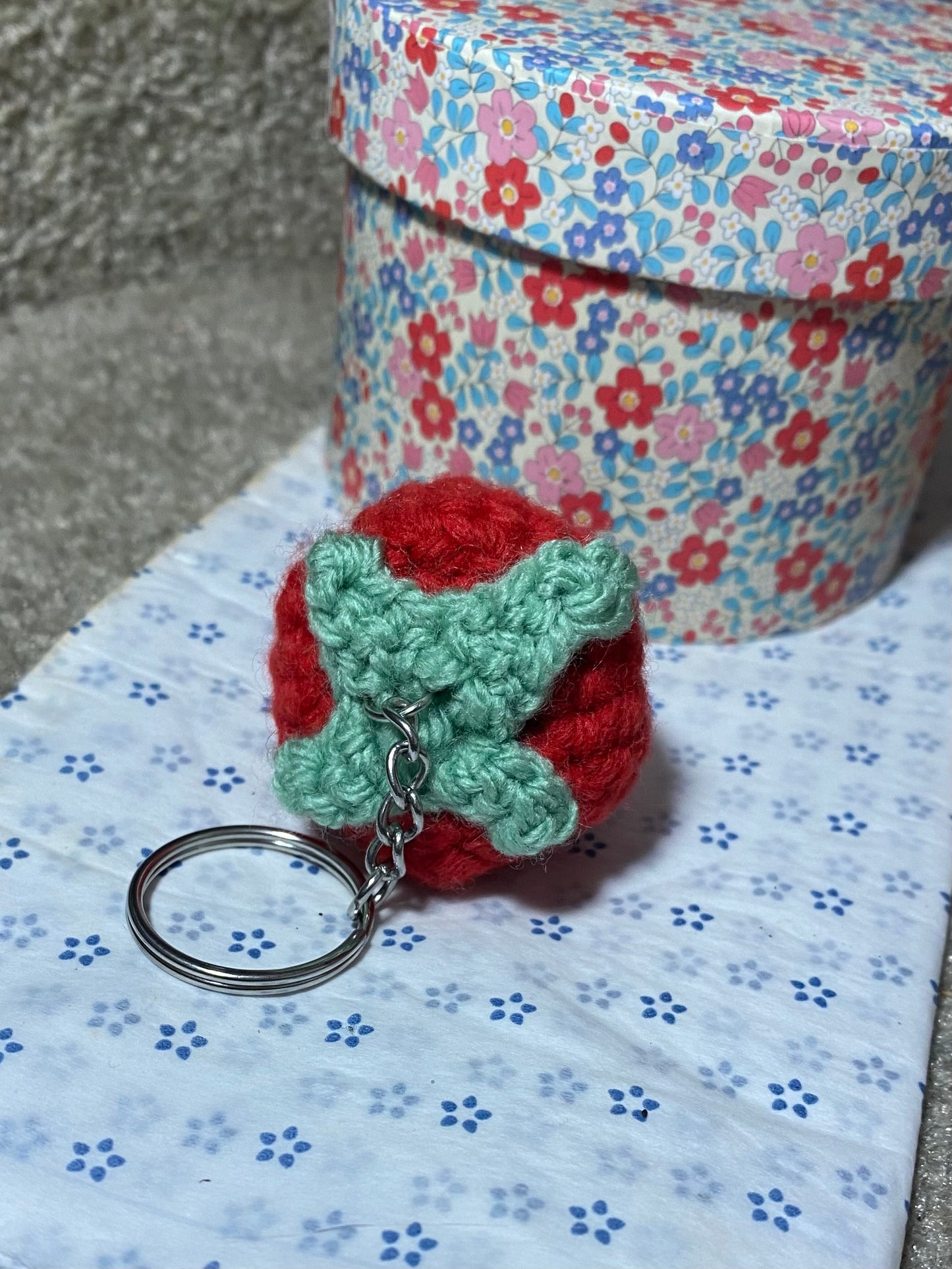 Porte-clés Fraise Crochet