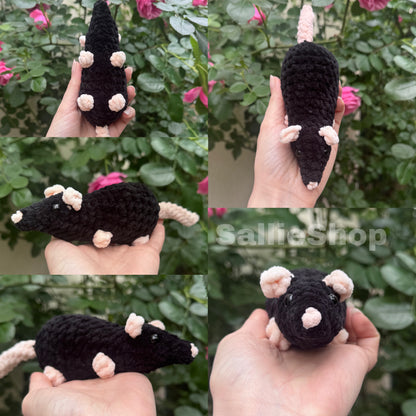Rat personnalisable crochet