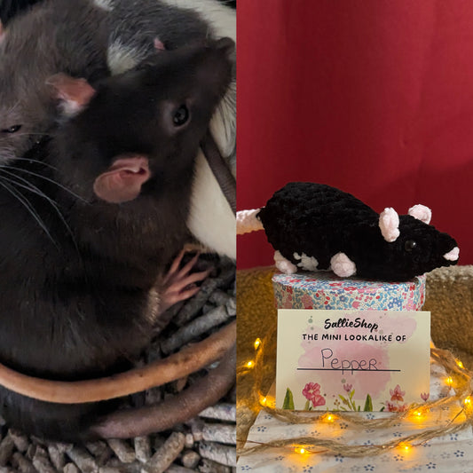 Rat personnalisable crochet