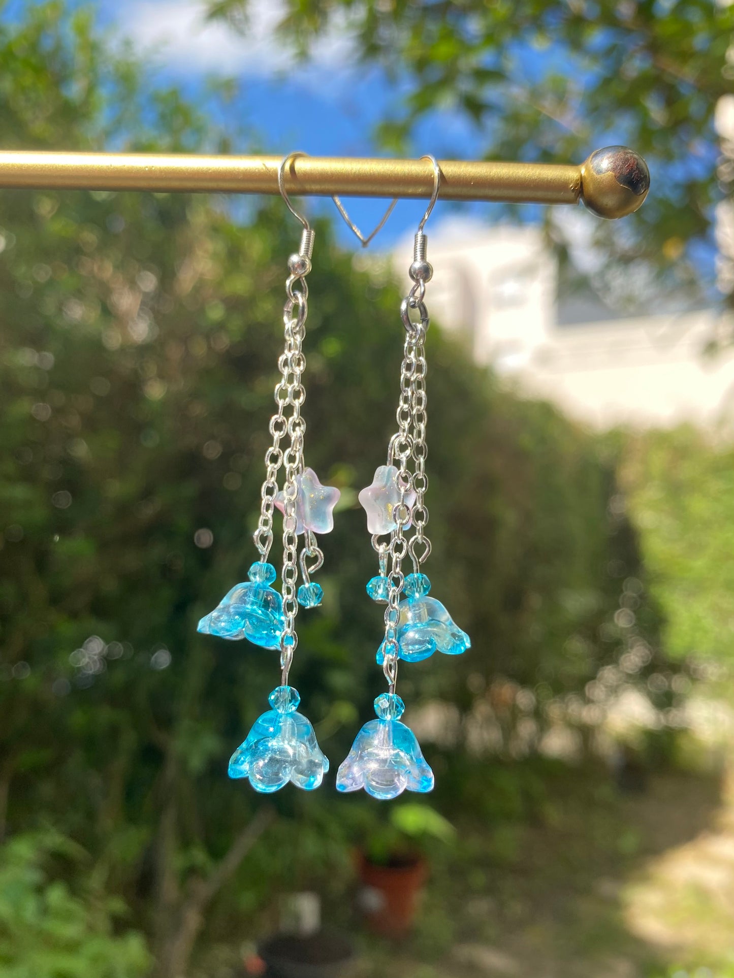 Boucles d’oreilles Clochettes Bleues