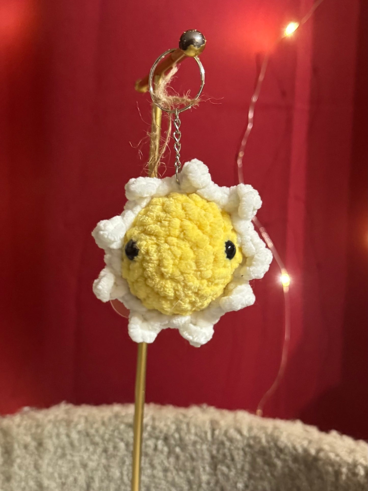 Porte-clés Marguerite Crochet