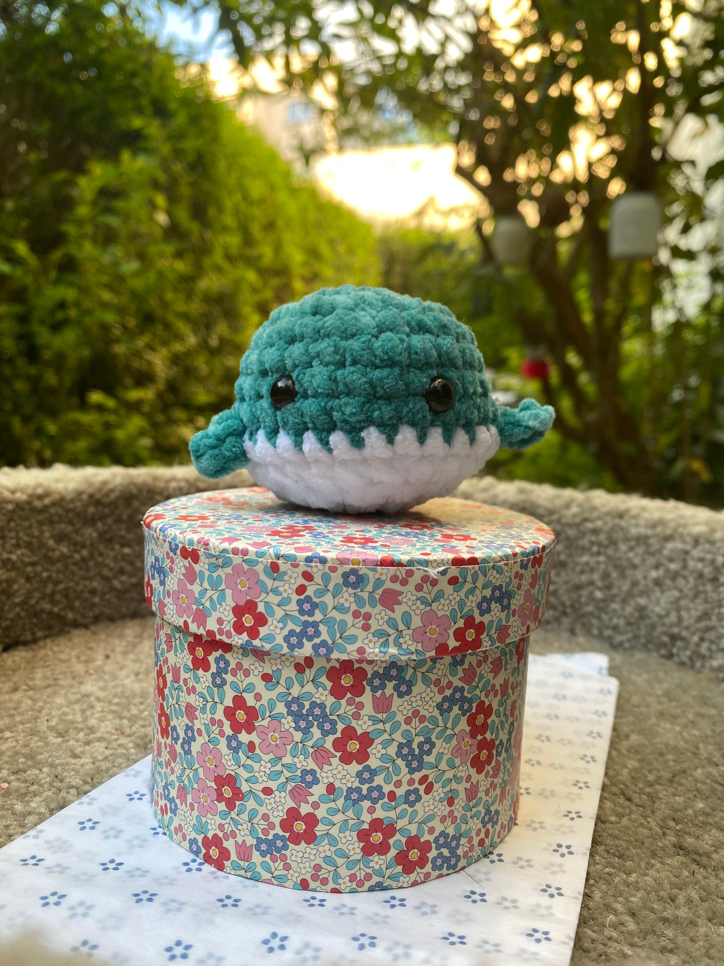 Baleine Crochet Bleue