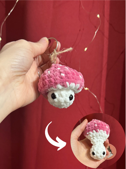 Porte-clés dépliant champignon