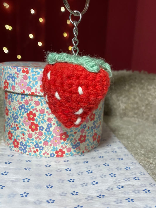 Porte-clés Fraise Crochet