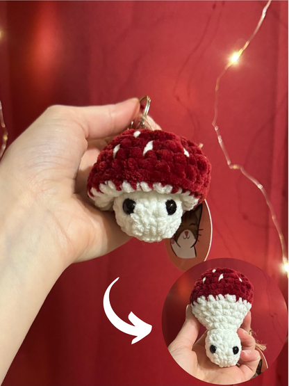 Porte-clés dépliant champignon