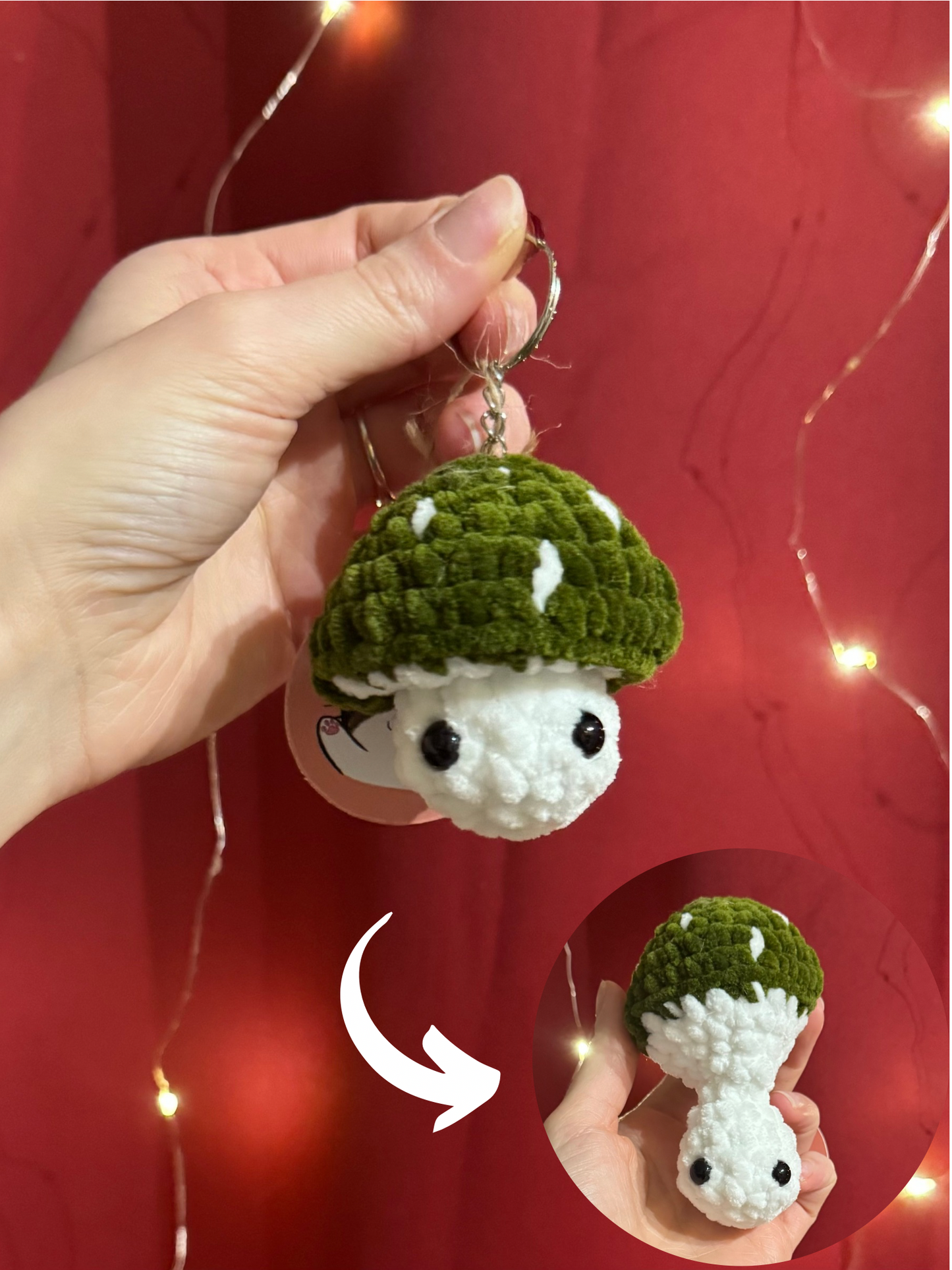 Porte-clés dépliant champignon