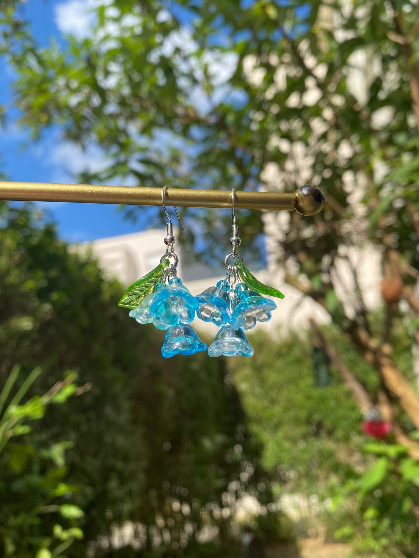 Boucles d’oreilles Muguet Bleu