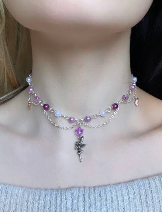 Collier Fée Violet