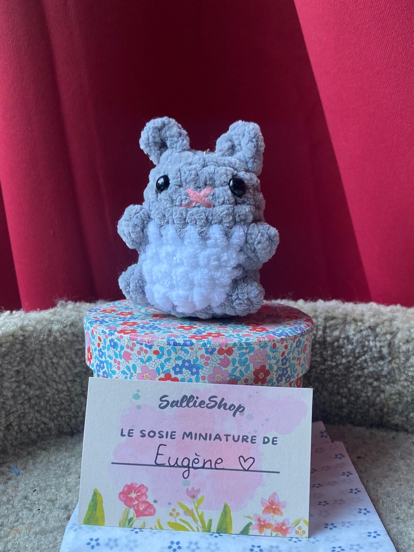 Porte-clés Lapin Crochet Personnalisable