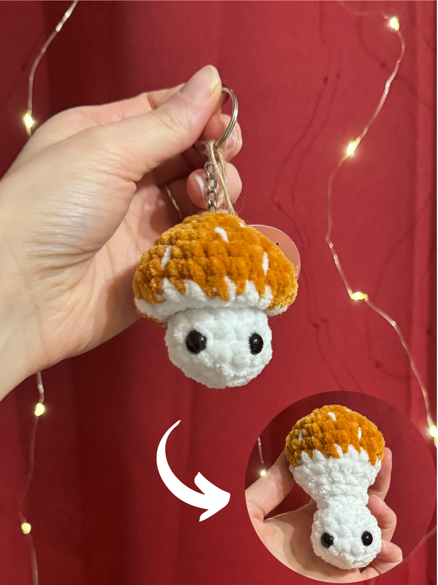 Porte-clés dépliant champignon