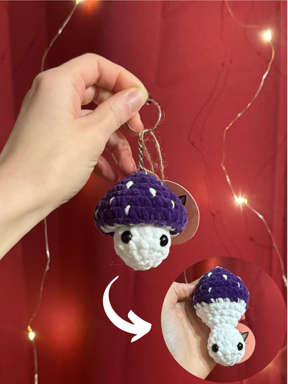 Porte-clés dépliant champignon