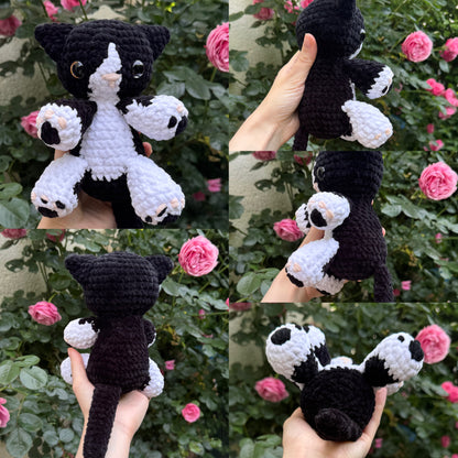 Chat Personnalisable Crochet Grand Modèle