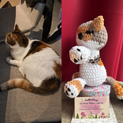 Chat Personnalisable Crochet Grand Modèle