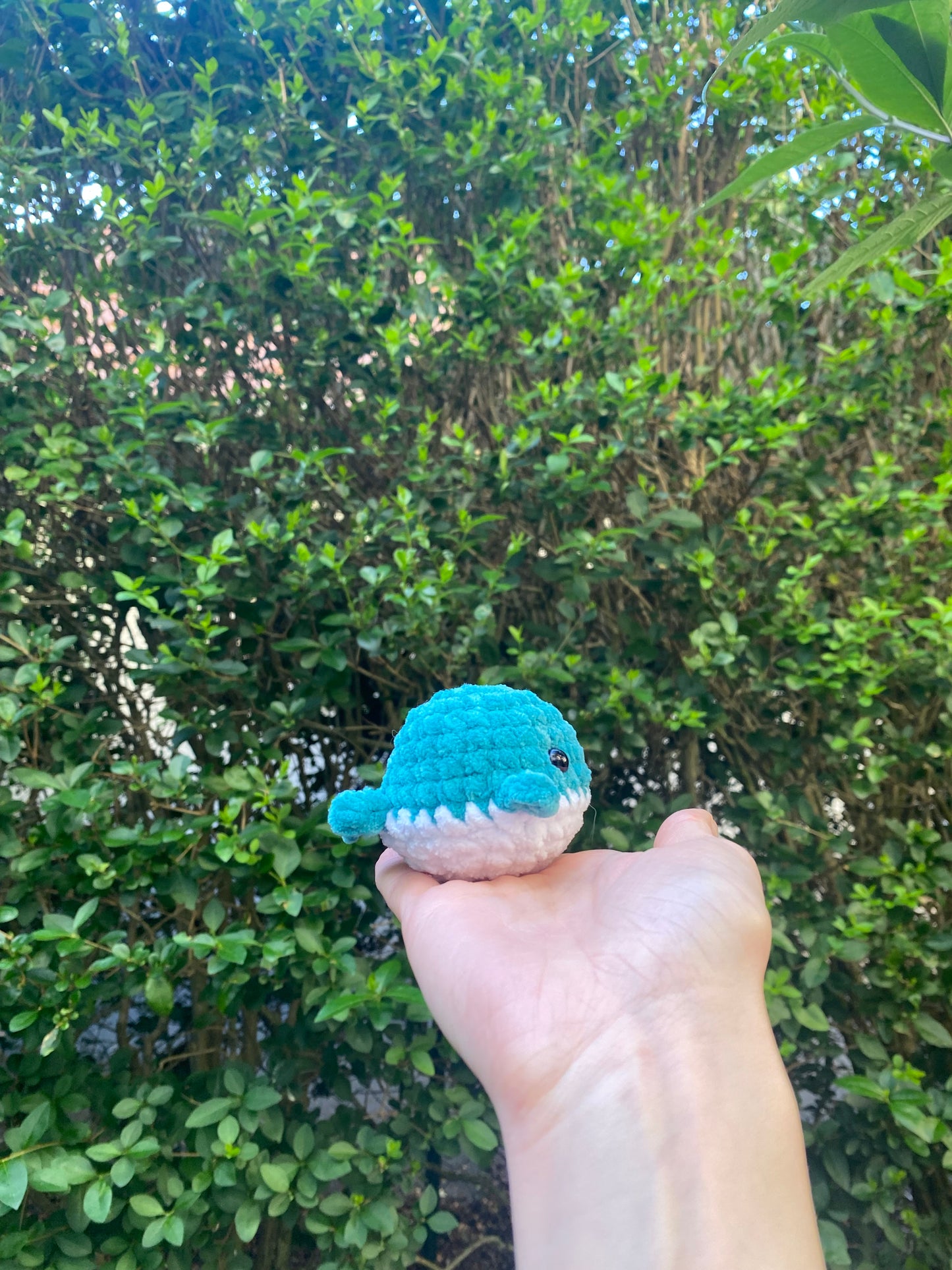 Baleine Crochet Bleue