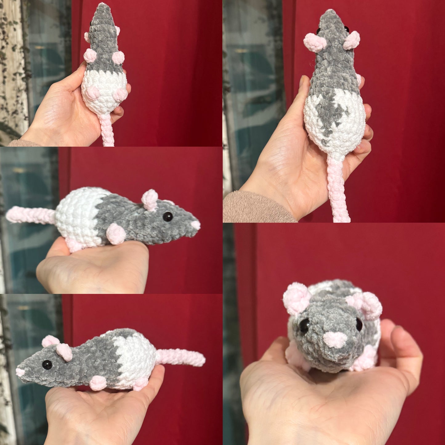 Rat personnalisable crochet