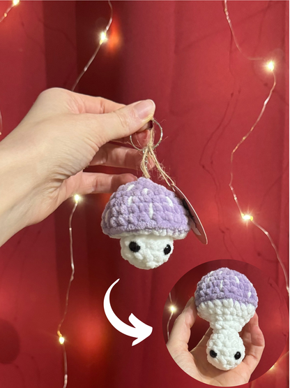 Porte-clés dépliant champignon