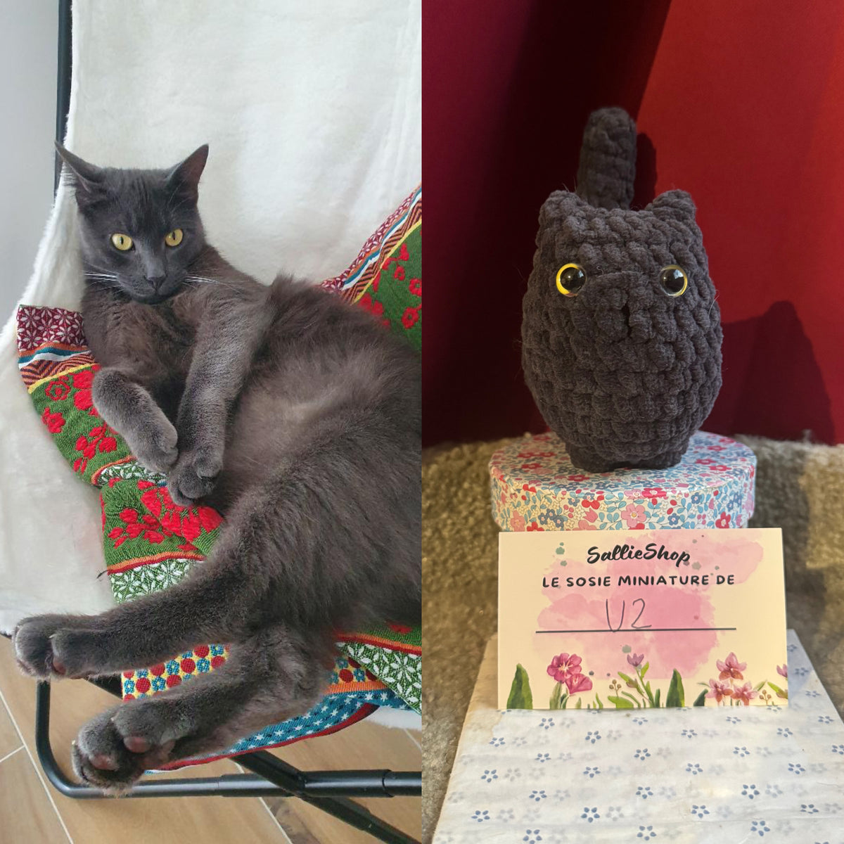 Chat Personnalisable Crochet