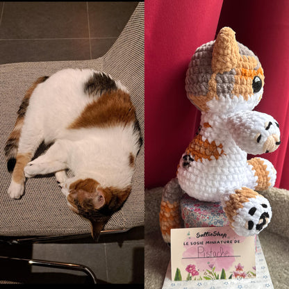 Chat Personnalisable Crochet Grand Modèle