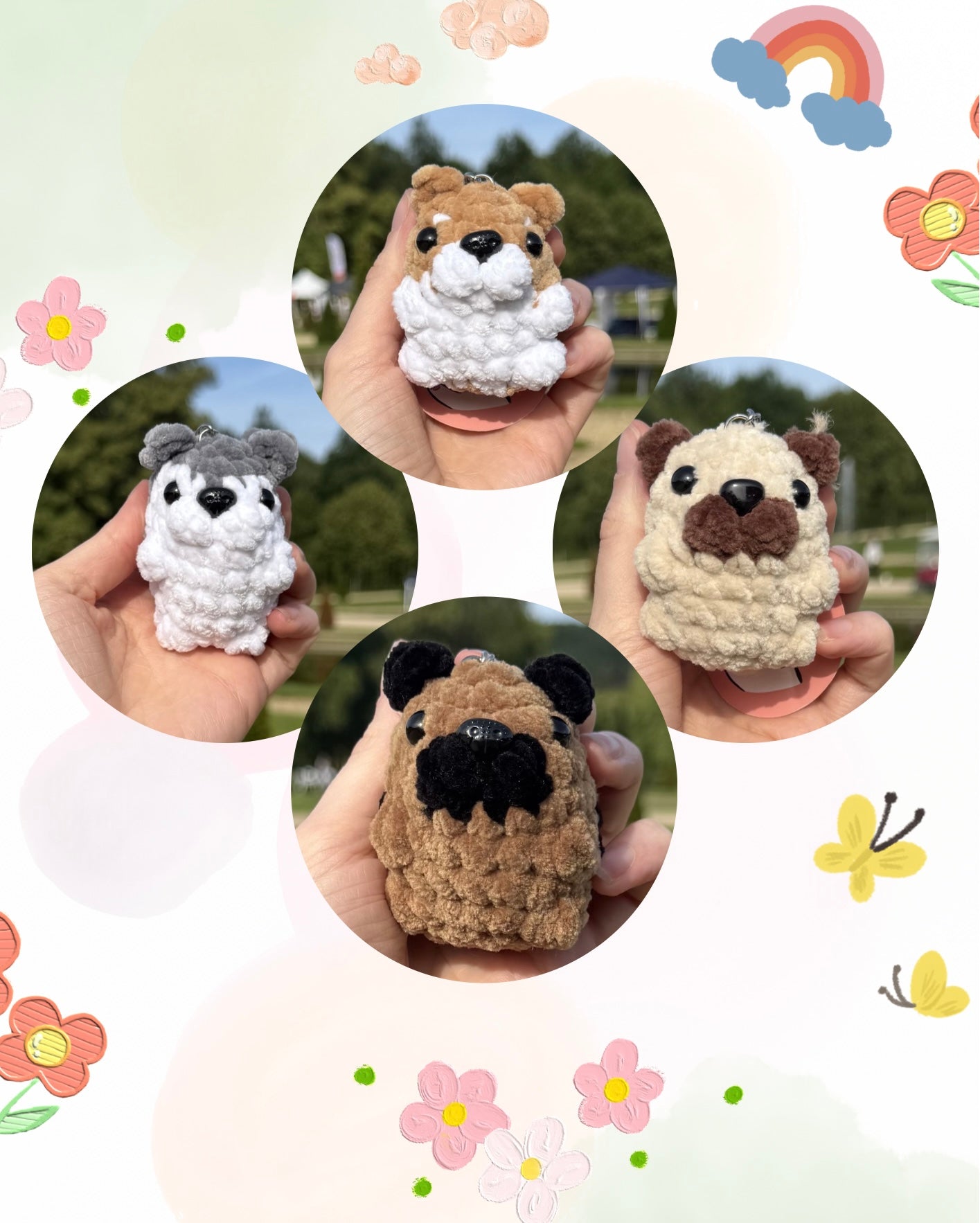 Porte-clés Toutou au Crochet