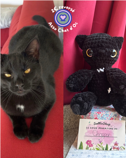 Chat Personnalisable Crochet Grand Modèle