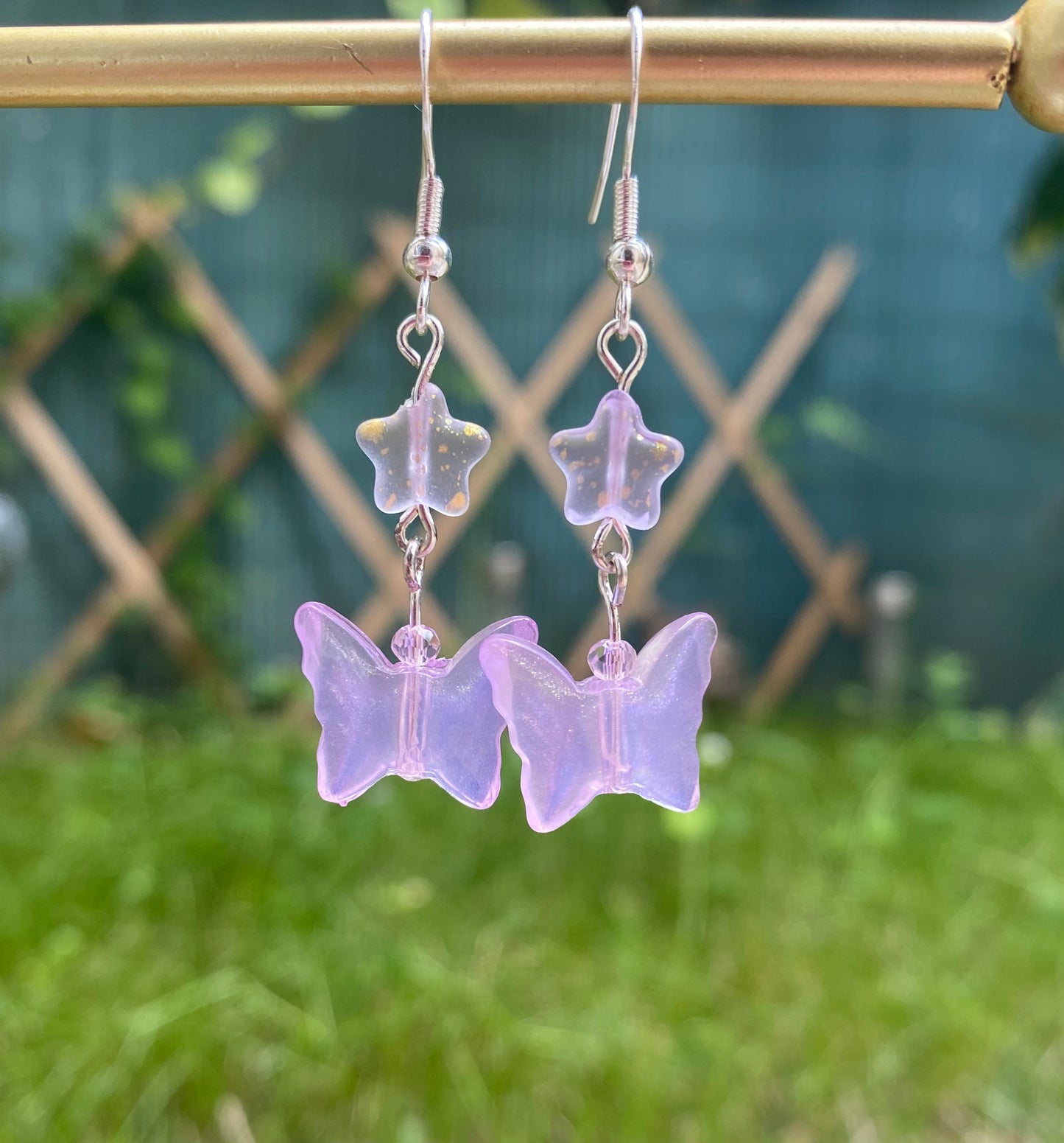 Boucles d’oreilles Papillons Étoiles