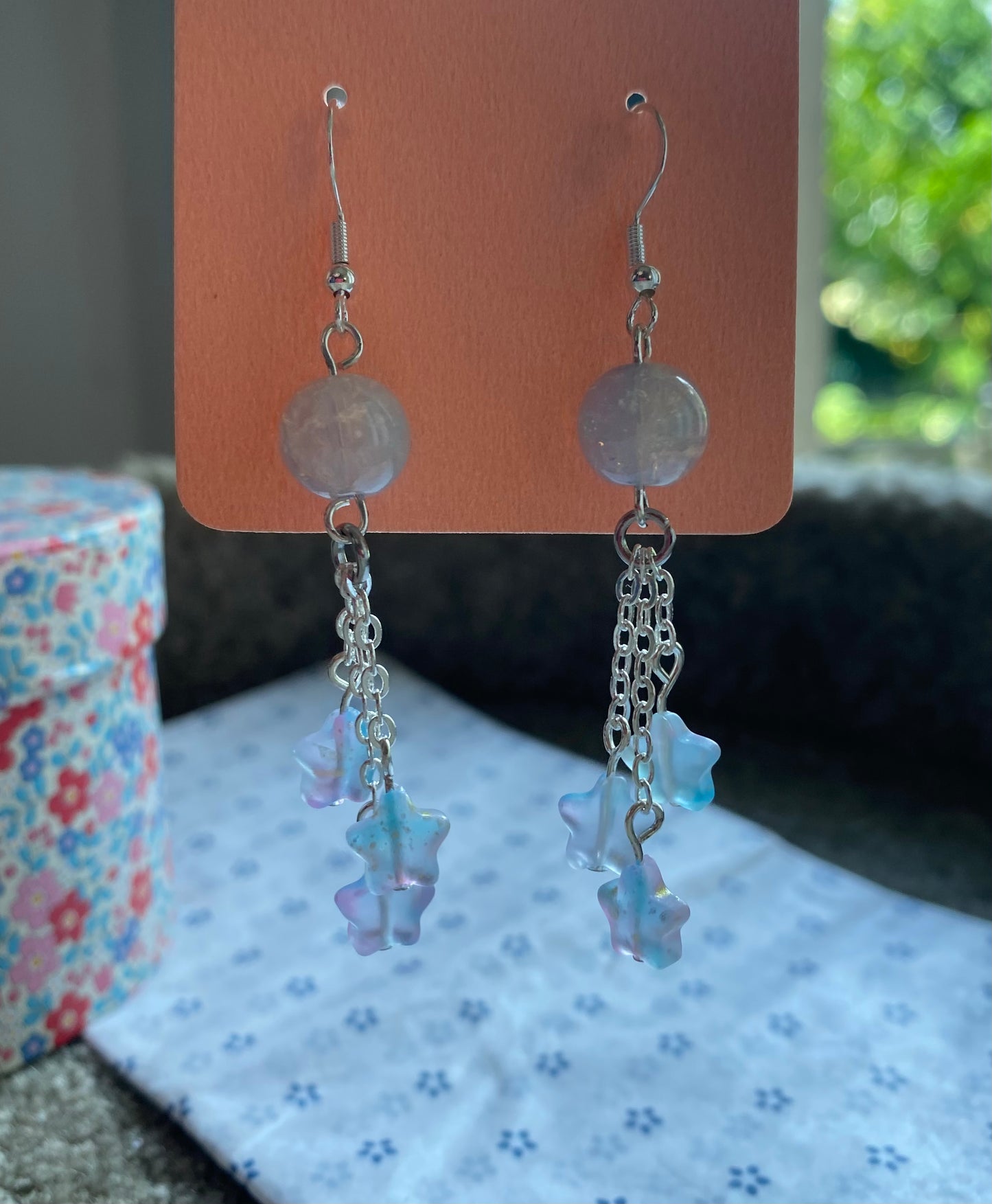 Boucles d’oreilles Étoiles bleues