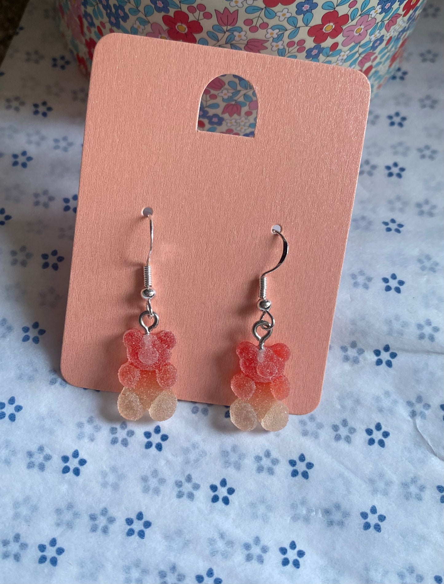 Boucles d’oreilles Nounours Orange