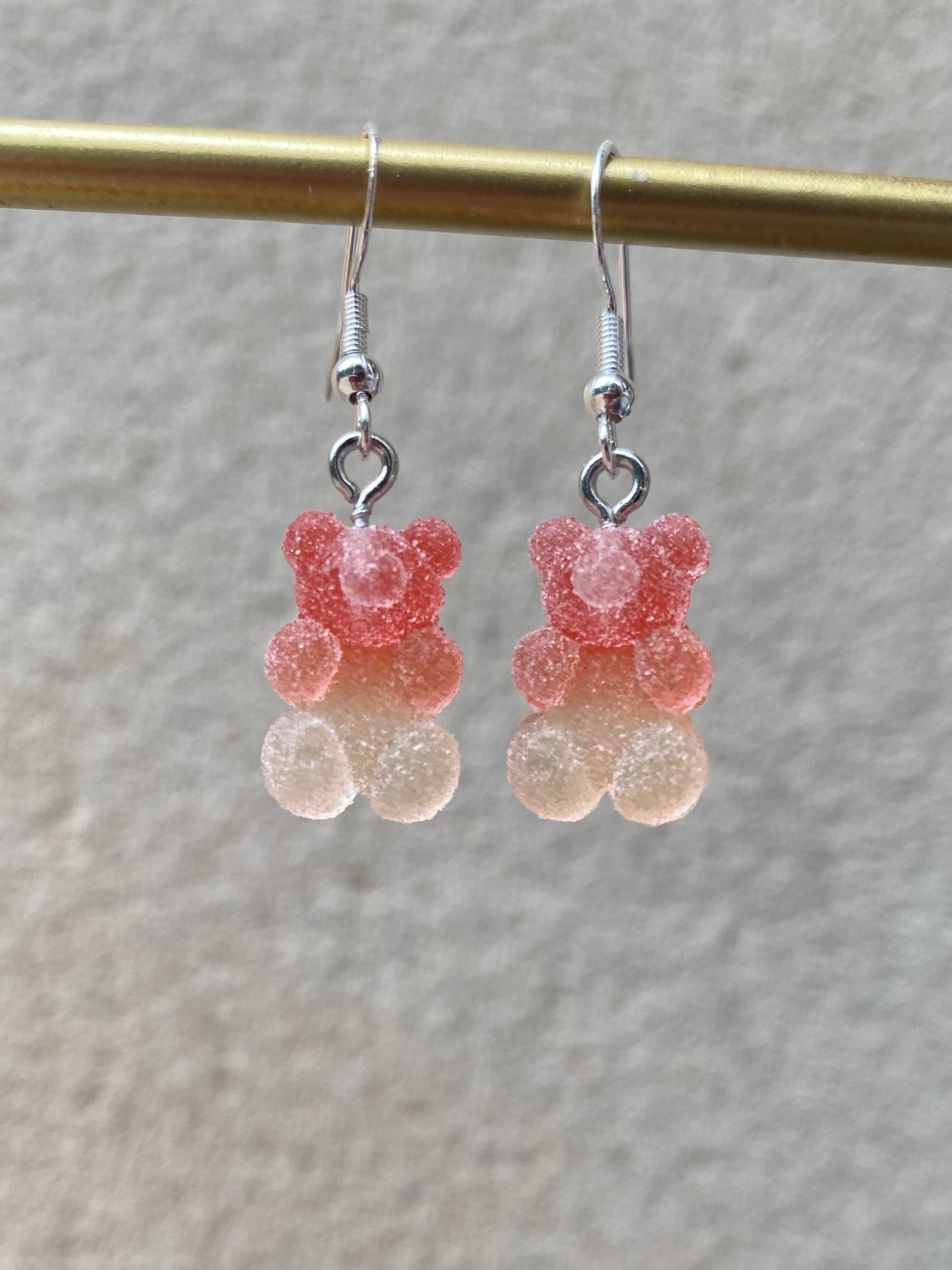 Boucles d’oreilles Nounours Orange