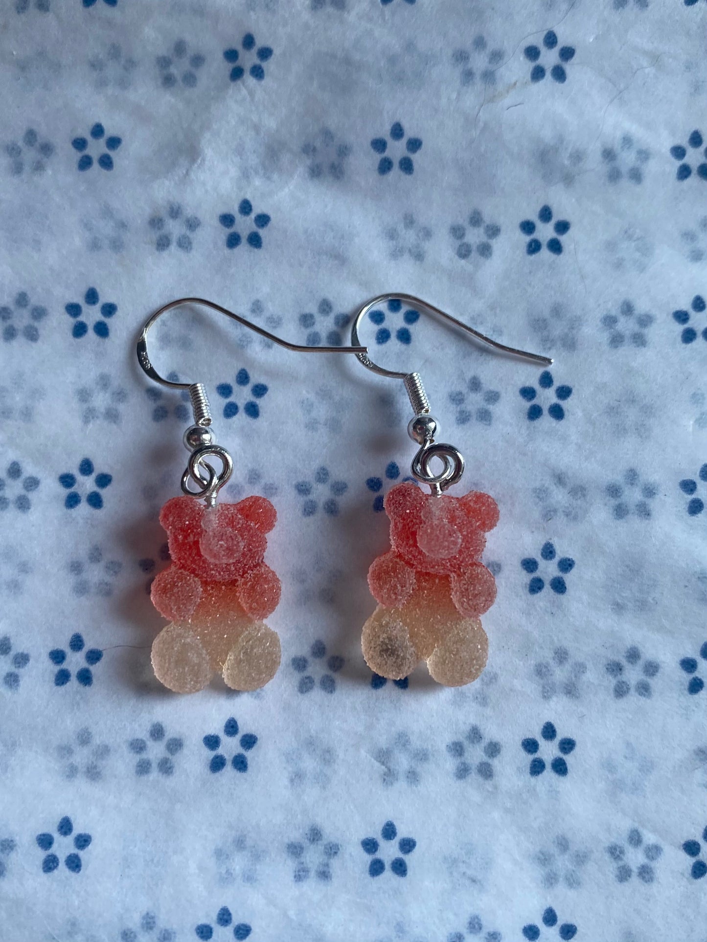 Boucles d’oreilles Nounours Orange