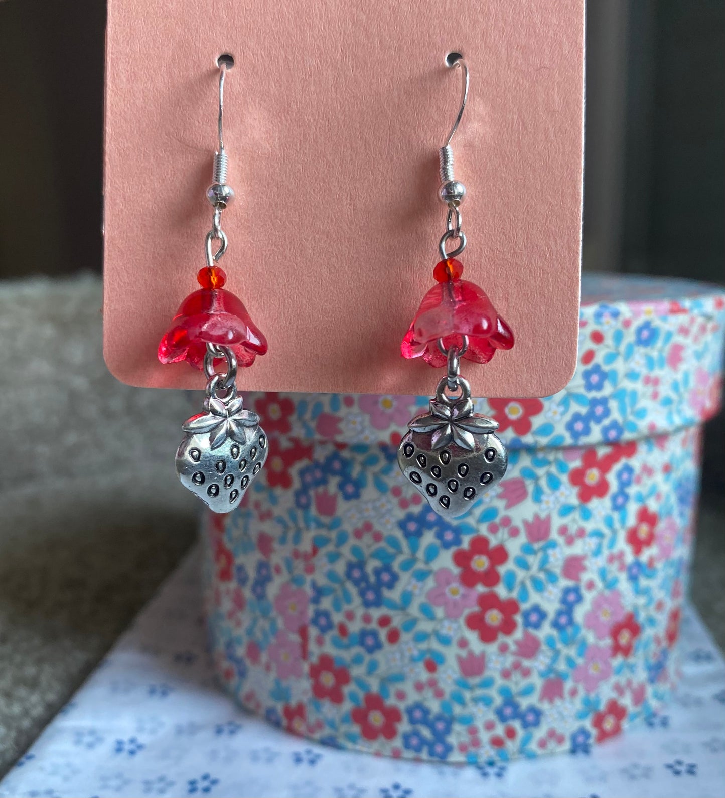 Boucles d’oreilles fraises