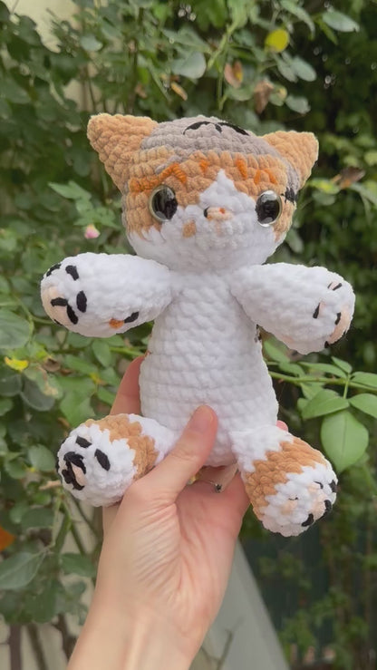 Chat Personnalisable Crochet Grand Modèle